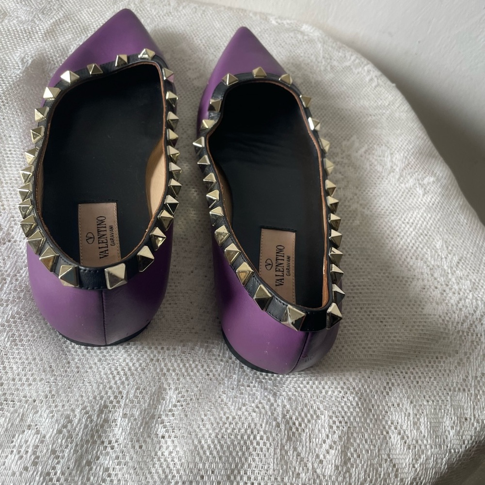 💥Sale💥💎❤️HP x 3💎❤️⭐️Authentic-Purple Studded Flats - Picture 9 of 10